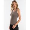image:imageANRABESS Tank Tops for Women Wool Blend Sweaters Sleeveless Casual Summer Fitted Shirts 2026 Spring Beach Vacation ClothesCoffee