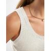 image:imageANRABESS Tank Tops for Women Wool Blend Sweaters Sleeveless Casual Summer Fitted Shirts 2026 Spring Beach Vacation ClothesCream White