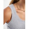image:imageANRABESS Tank Tops for Women Wool Blend Sweaters Sleeveless Casual Summer Fitted Shirts 2026 Spring Beach Vacation ClothesGrey