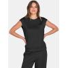 image:imageANRABESS Two Piece Sets for Women 2026 Summer Travel Vacation Outfits Sleeveless Lounge Set Matching Wide Leg Pants SweatsuitBlack