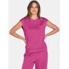 image:imageANRABESS Two Piece Sets for Women 2026 Summer Travel Vacation Outfits Sleeveless Lounge Set Matching Wide Leg Pants SweatsuitRose