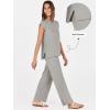 image:imageANRABESS Women 2 Piece Lounge Sets Summer Casual Knit Sweater Vest Pant Set Beach Vacation Clothes 2026 Airport OutfitsGrey