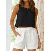 image:imageANRABESS Women Crop Tank Tops High Neck Sleeveless Shirts 2026 Summer Outfits Casual Blouse Beach Vacation ClothesBlack