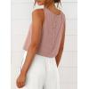 image:imageANRABESS Women Crop Tank Tops High Neck Sleeveless Shirts 2026 Summer Outfits Casual Blouse Beach Vacation ClothesPink
