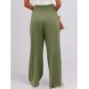 image:imageANRABESS Women Linen Palazzo Pants Summer Boho Wide Leg High Waist Casual Lounge Pant 2026 Beach Travel Vacation OutfitsArmy Green
