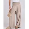 image:imageANRABESS Women Linen Palazzo Pants Summer Boho Wide Leg High Waist Casual Lounge Pant 2026 Beach Travel Vacation OutfitsBeige