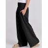 image:imageANRABESS Women Linen Palazzo Pants Summer Boho Wide Leg High Waist Casual Lounge Pant 2026 Beach Travel Vacation OutfitsBlack