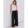 image:imageANRABESS Women Linen Palazzo Pants Summer Boho Wide Leg High Waist Casual Lounge Pant 2026 Beach Travel Vacation OutfitsBlack