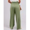 image:imageANRABESS Women Linen Palazzo Pants Summer Boho Wide Leg High Waist Casual Lounge Pant 2026 Beach Travel Vacation OutfitsOlive