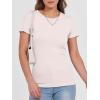 image:imageANRABESS Women Short Sleeve Crewneck Ribbed Knit Slim Fitted Shirts Summer Tops Basic Tee Casual 2026 Spring Outfits ClothesBeige