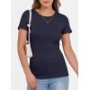 image:imageANRABESS Women Short Sleeve Crewneck Ribbed Knit Slim Fitted Shirts Summer Tops Basic Tee Casual 2026 Spring Outfits ClothesNavy Blue