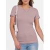 image:imageANRABESS Women Short Sleeve Crewneck Ribbed Knit Slim Fitted Shirts Summer Tops Basic Tee Casual 2026 Spring Outfits ClothesNutmeg