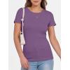 image:imageANRABESS Women Short Sleeve Crewneck Ribbed Knit Slim Fitted Shirts Summer Tops Basic Tee Casual 2026 Spring Outfits ClothesPurple