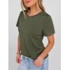 image:imageANRABESS Women Short Sleeve Tops Summer Basic Tee WrinkleFree Trendy Cute T Shirts 2026 Spring Business Casual OutfitsArmy Green
