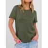image:imageANRABESS Women Short Sleeve Tops Summer Basic Tee WrinkleFree Trendy Cute T Shirts 2026 Spring Business Casual OutfitsArmy Green