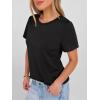 image:imageANRABESS Women Short Sleeve Tops Summer Basic Tee WrinkleFree Trendy Cute T Shirts 2026 Spring Business Casual OutfitsBlack