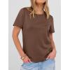 image:imageANRABESS Women Short Sleeve Tops Summer Basic Tee WrinkleFree Trendy Cute T Shirts 2026 Spring Business Casual OutfitsBrown