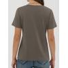 image:imageANRABESS Women Short Sleeve Tops Summer Basic Tee WrinkleFree Trendy Cute T Shirts 2026 Spring Business Casual OutfitsCoffee Grey