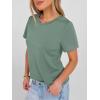 image:imageANRABESS Women Short Sleeve Tops Summer Basic Tee WrinkleFree Trendy Cute T Shirts 2026 Spring Business Casual OutfitsLight Green