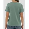 image:imageANRABESS Women Short Sleeve Tops Summer Basic Tee WrinkleFree Trendy Cute T Shirts 2026 Spring Business Casual OutfitsLight Green