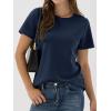 image:imageANRABESS Women Short Sleeve Tops Summer Basic Tee WrinkleFree Trendy Cute T Shirts 2026 Spring Business Casual OutfitsNavy Blue