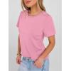image:imageANRABESS Women Short Sleeve Tops Summer Basic Tee WrinkleFree Trendy Cute T Shirts 2026 Spring Business Casual OutfitsPink
