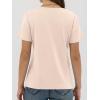 image:imageANRABESS Women Short Sleeve Tops Summer Basic Tee WrinkleFree Trendy Cute T Shirts 2026 Spring Business Casual OutfitsPink Cream
