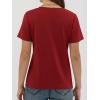 image:imageANRABESS Women Short Sleeve Tops Summer Basic Tee WrinkleFree Trendy Cute T Shirts 2026 Spring Business Casual OutfitsRed