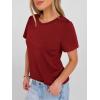 image:imageANRABESS Women Short Sleeve Tops Summer Basic Tee WrinkleFree Trendy Cute T Shirts 2026 Spring Business Casual OutfitsRed