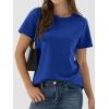 image:imageANRABESS Women Short Sleeve Tops Summer Basic Tee WrinkleFree Trendy Cute T Shirts 2026 Spring Business Casual OutfitsRoyal Blue