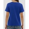 image:imageANRABESS Women Short Sleeve Tops Summer Basic Tee WrinkleFree Trendy Cute T Shirts 2026 Spring Business Casual OutfitsRoyal Blue