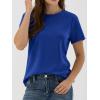 image:imageANRABESS Women Short Sleeve Tops Summer Basic Tee WrinkleFree Trendy Cute T Shirts 2026 Spring Business Casual OutfitsRoyal Blue