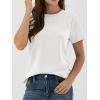 image:imageANRABESS Women Short Sleeve Tops Summer Basic Tee WrinkleFree Trendy Cute T Shirts 2026 Spring Business Casual OutfitsWhite
