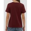 image:imageANRABESS Women Short Sleeve Tops Summer Basic Tee WrinkleFree Trendy Cute T Shirts 2026 Spring Business Casual OutfitsWine Red