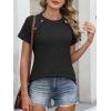 image:imageANRABESS Women Short Sleeve Tops Summer Sweater 2026 Dressy Shirts Business Casual Tunic Blouses Trendy Work ClothesBlack