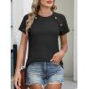 image:imageANRABESS Women Short Sleeve Tops Summer Sweater 2026 Dressy Shirts Business Casual Tunic Blouses Trendy Work ClothesBlack