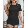 image:imageANRABESS Women Short Sleeve Tops Summer Sweater 2026 Dressy Shirts Business Casual Tunic Blouses Trendy Work ClothesBlack