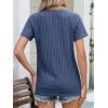image:imageANRABESS Women Short Sleeve Tops Summer Sweater 2026 Dressy Shirts Business Casual Tunic Blouses Trendy Work ClothesDark Blue