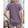 image:imageANRABESS Women Short Sleeve Tops Summer Sweater 2026 Dressy Shirts Business Casual Tunic Blouses Trendy Work ClothesPurple