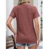image:imageANRABESS Women Short Sleeve Tops Summer Sweater 2026 Dressy Shirts Business Casual Tunic Blouses Trendy Work ClothesRust Orange