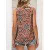 image:imageANRABESS Women Summer Lace Tank Tops 2026 Summer Sleeveless Loose Fit Curved Hem Flowy Shirts Dressy Casual Tunic BlouseOrange Print