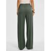 image:imageANRABESS Women Wide Leg Linen Palazzo Pants Casual Elastic Waist Drawstring Flowy Loose Beach Travel Trousers with PocketsGreen
