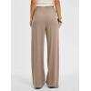 image:imageANRABESS Women Wide Leg Linen Palazzo Pants Casual Elastic Waist Drawstring Flowy Loose Beach Travel Trousers with PocketsLight Khaki