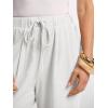 image:imageANRABESS Women Wide Leg Linen Palazzo Pants Casual Elastic Waist Drawstring Flowy Loose Beach Travel Trousers with PocketsWhite