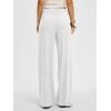 image:imageANRABESS Women Wide Leg Linen Palazzo Pants Casual Elastic Waist Drawstring Flowy Loose Beach Travel Trousers with PocketsWhite