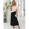 image:imageANRABESS Women Wool Blend Sweater Summer 2026 Short Sleeve V Neck Pullover Top Business Casual Outfit Beach Vacation ClothesLight Khaki