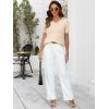 image:imageANRABESS Women Wool Blend Sweater Summer 2026 Short Sleeve V Neck Pullover Top Business Casual Outfit Beach Vacation ClothesLight Khaki