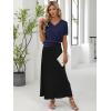 image:imageANRABESS Women Wool Blend Sweater Summer 2026 Short Sleeve V Neck Pullover Top Business Casual Outfit Beach Vacation ClothesNavy Blue