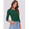 image:imageANRABESS Womens 34 Long Sleeve Tops Ribbed Knit Slim Fitted Shirts Basic Tee Fall Outfits 2026 Fashion Y2K ClothesForest