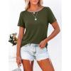 image:imageANRABESS Womens Boat Neck Tops Short Sleeve TShirts Causal Fashion Tee Shirts 2026 Summer Spring ClothesArmy Green